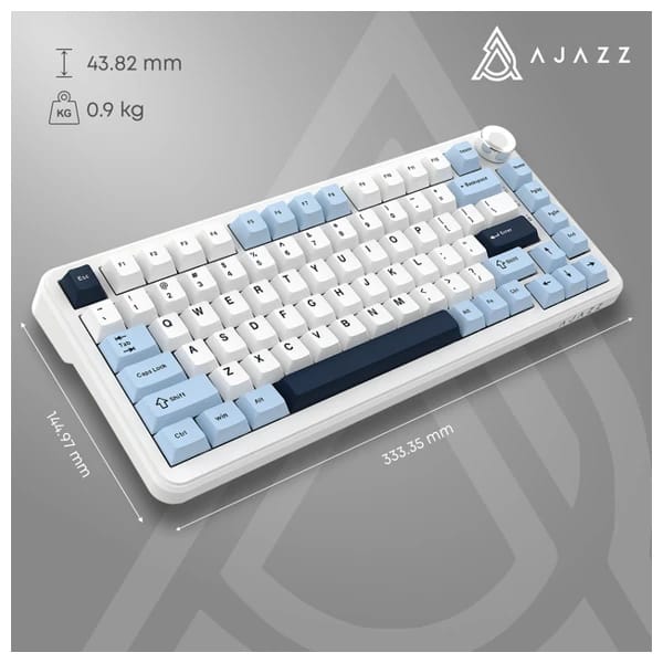 Ajazz AK820 MAX PLUS Blue - White - Dark Blue məhsul şəkli