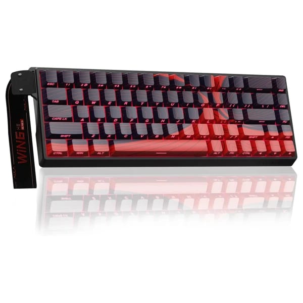 AULA WIN68HE Black/Red Magnetic Switch Keyboard məhsul şəkli
