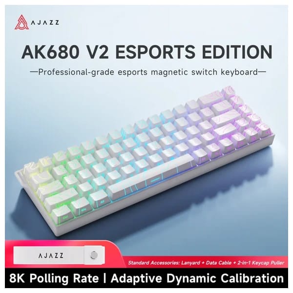 Ajazz AK680 V2 Contour White məhsul şəkli