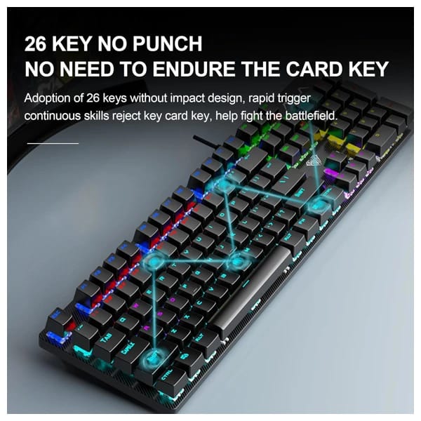 Aula S2022 Pro Wired Mechanical Gaming Keyboard məhsul şəkli