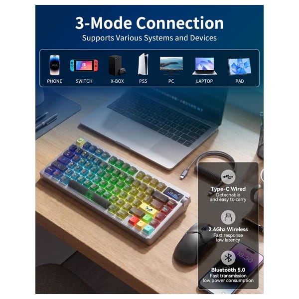 Aula Nova75 Wireless Mechanical Keyboard məhsul şəkli