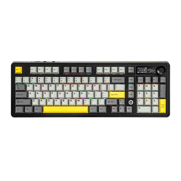 Ajazz AK980 V2 Black-Gray-Yellow məhsul şəkli