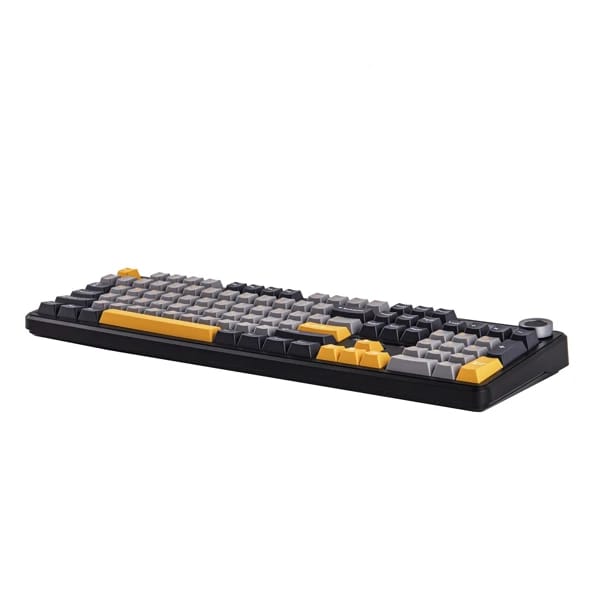 AULA F108 Pro Gray Yellow Reaper Switch Беспроводная Клавиатура məhsul şəkli