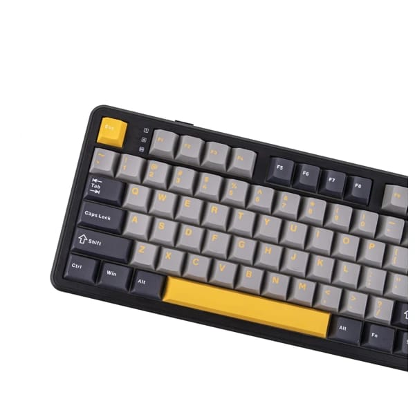 AULA F108 Pro Gray Yellow Reaper Switch Беспроводная Клавиатура məhsul şəkli