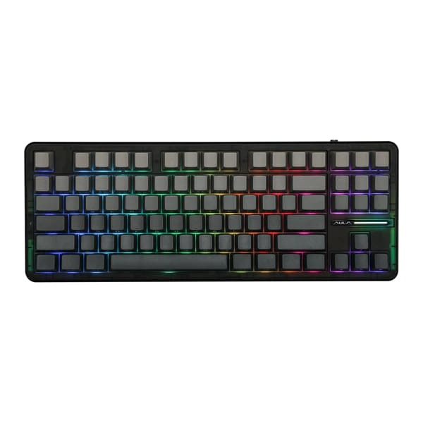 AULA F87 Black Механическая Клавиатура Space Crystal Switch məhsul şəkli