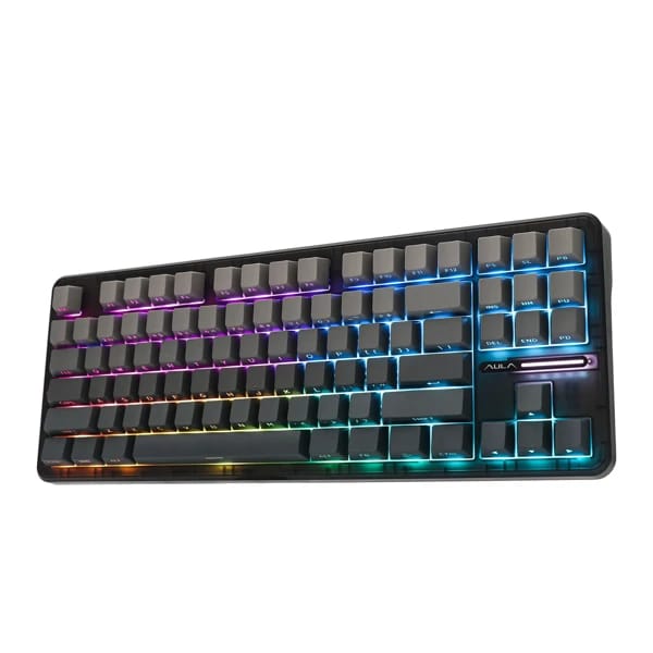 AULA F87 Black Механическая Клавиатура Space Crystal Switch məhsul şəkli