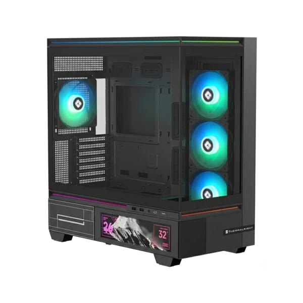 THERMALRIGHT TL-M10 Vision FAN4-C Black Gaming Case məhsul şəkli