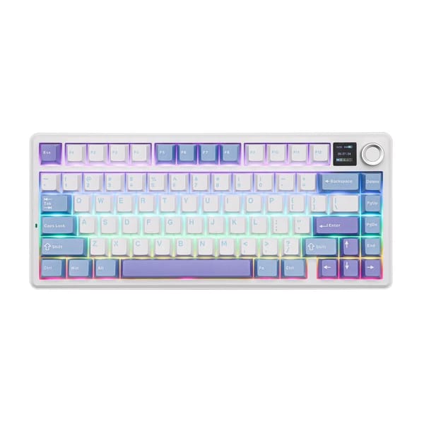 AULA F75 MAX Purple Mechanical Keyboard məhsul şəkli