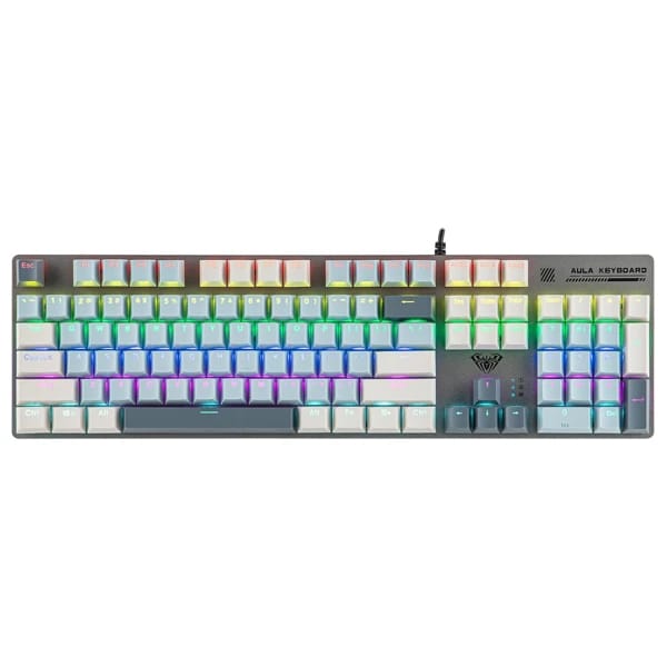 AULA S500 Light Blue Wired Mechanical Gaming Keyboard məhsul şəkli