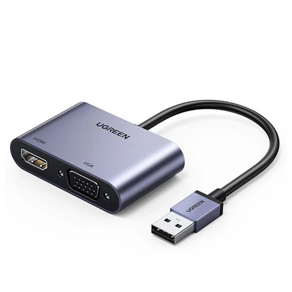 Ugreen CM449 USB 3.0 to HDMI / VGA Converter 20518 məhsul şəkli