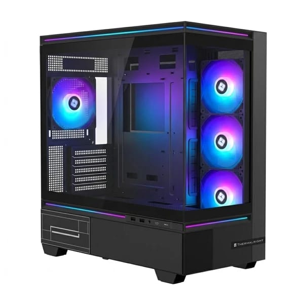 THERMALRIGHT TL-M10 FAN4-C Black Gaming Case məhsul şəkli