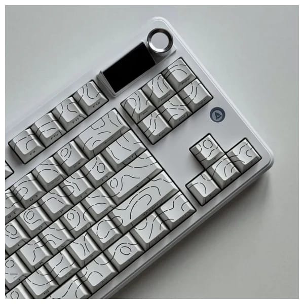 Ajazz MK87 Side Engraved Contour White məhsul şəkli