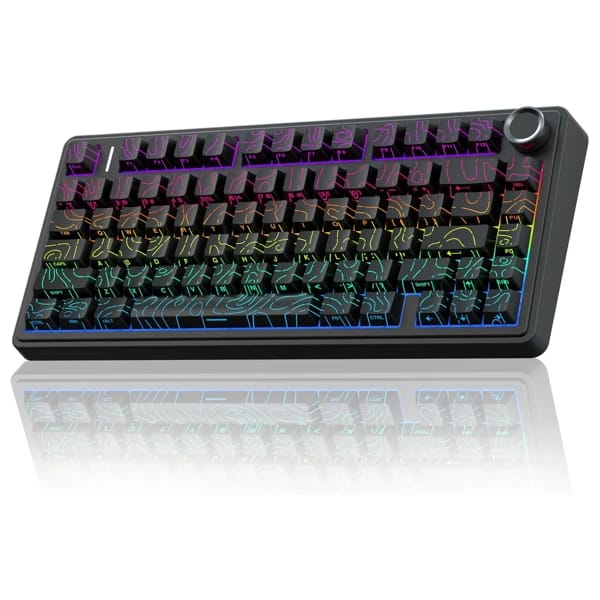 AULA F75 Black Contour Mechanical Keyboard məhsul şəkli
