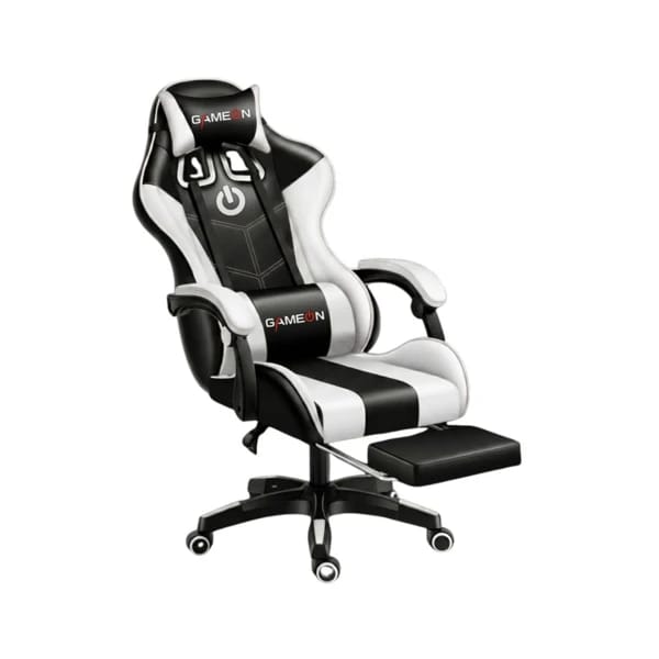 GAMEON GO-7001 White & Black Gaming Chair məhsul şəkli