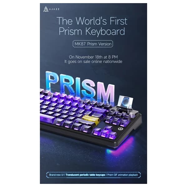 Ajazz MK87 Prism Purple-Yellow məhsul şəkli