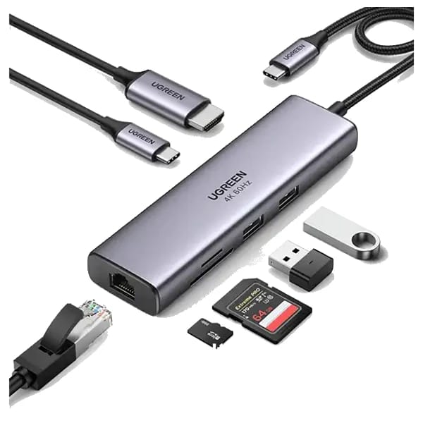 Ugreen CM512 7-in-1 4K HDMI USB-C Hub 60515 məhsul şəkli