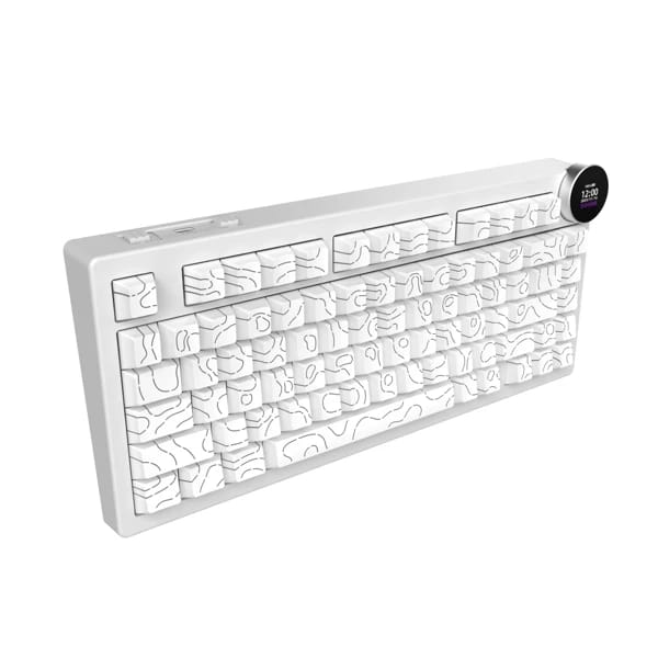 Ajazz AK820 V2 PRO Side Engraved Contour White məhsul şəkli