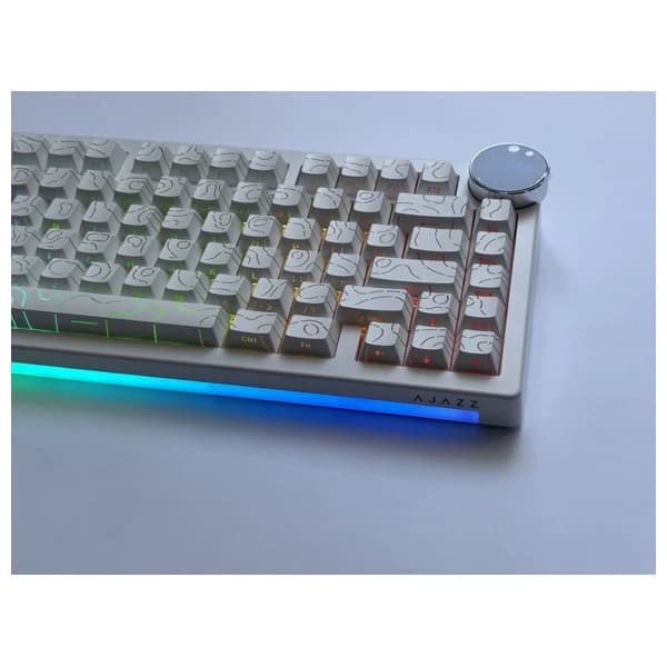 Ajazz AK820 V2 PRO Side Engraved Contour White məhsul şəkli