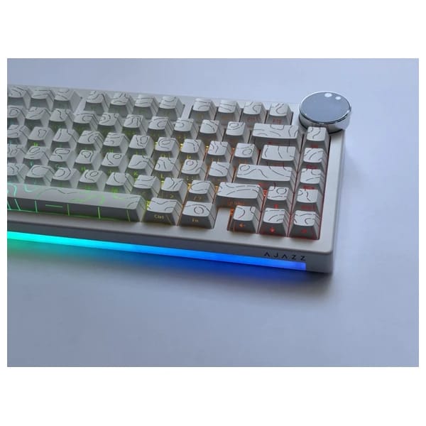 Ajazz AK820 V2 PRO Side Engraved Contour White məhsul şəkli