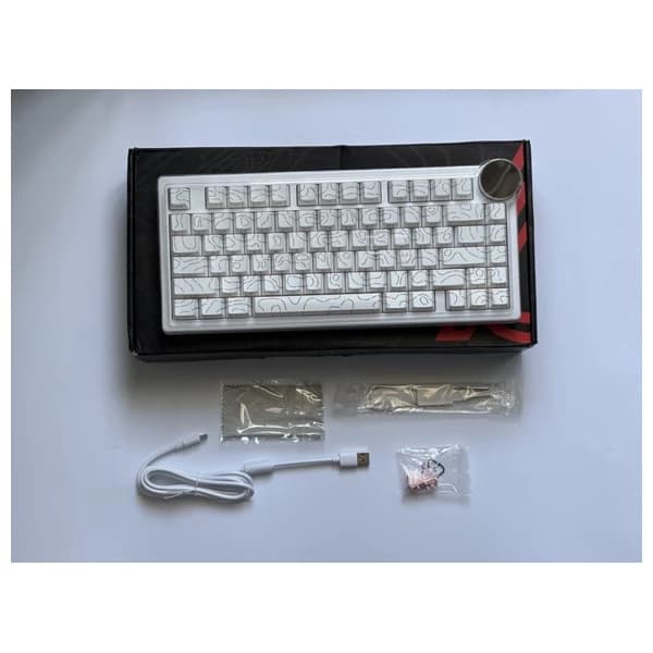 Ajazz AK820 V2 PRO Side Engraved Contour White məhsul şəkli