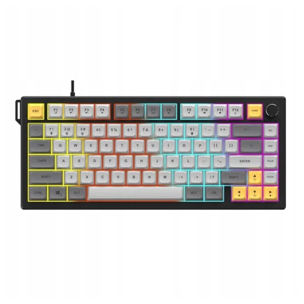 Ajazz AF82 Black-Gray-Yellow məhsul şəkli