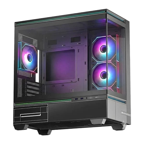 THERMALRIGHT TL-M10 FAN4-M Black Gaming Case məhsul şəkli