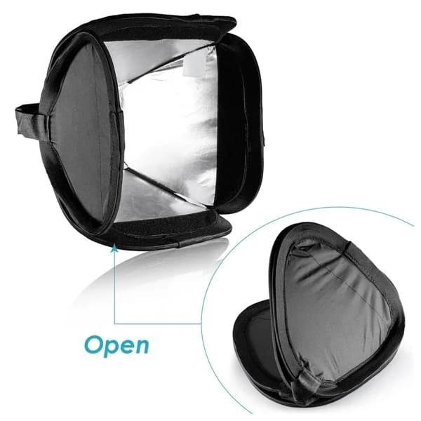 Camera Flash Diffuser 23cm Mini Portable 9inch Softbox Diffuser for Flash