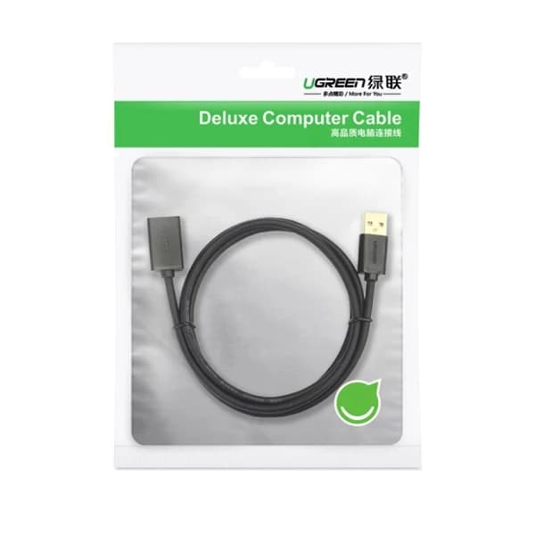 Ugreen US129 USB 3.0 Extension Cable 1.5m Black 30126 məhsul şəkli