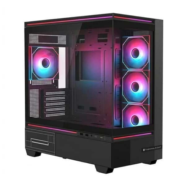 THERMALRIGHT TL-M10 FAN4-M Black Gaming Case məhsul şəkli