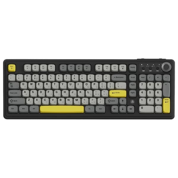 Ajazz AF98 Plus Black-Gray-Yellow məhsul şəkli