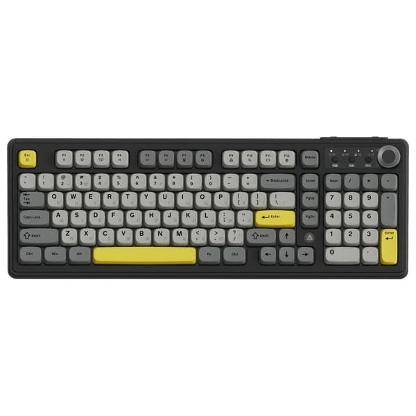 Ajazz AF98 Plus Black-Gray-Yellow məhsul şəkli