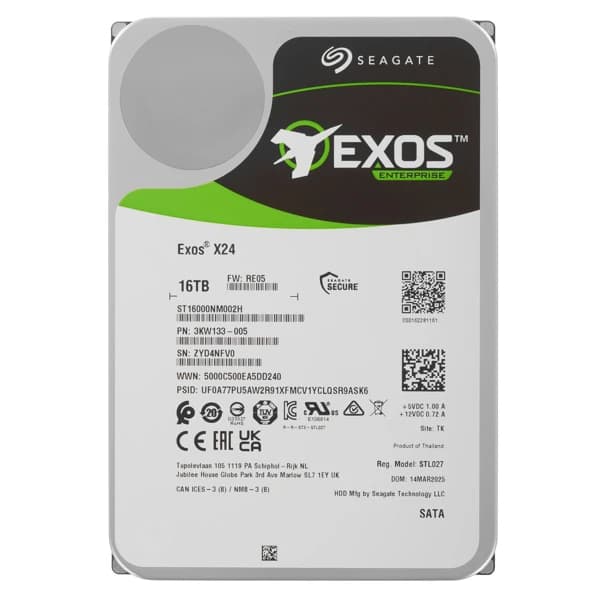 Seagate Exos X24 16 TB Hard Disk ST16000NM002H