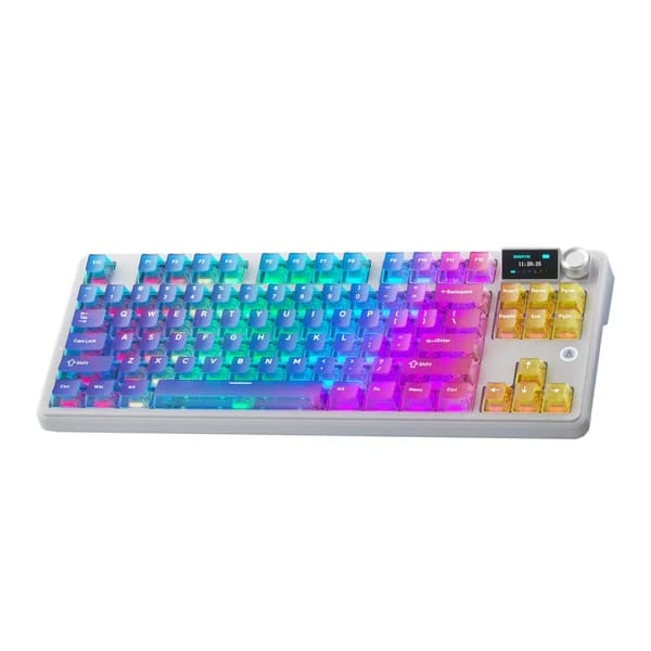 Ajazz MK87 PRO Transparent Gradient Blue-Purple-Pink-Orange məhsul şəkli